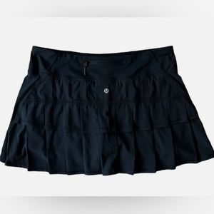 Black Lululemon Athleta Pace Setter Skirt
